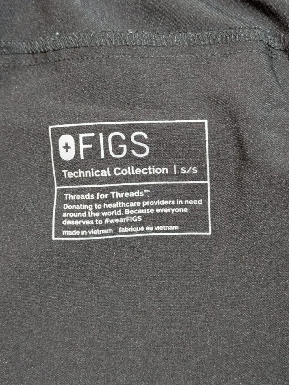FIGS Tansen Black Technical Scrub Jogger Pants